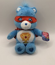 NWT Care Bears Super Hero Friends Champ Bear Plush Cape  Mask 2017 Collectible