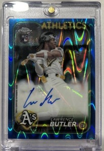 2024 Topps Chrome Update Series - Auto Lawrence Butler #AC-LB Blue RayWave /150