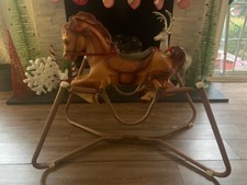 Vintage 1960s Mustang Wonder Horse 4-Springs Rocking Bouncing Horse.