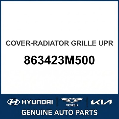 2008-2014 Hyundai Genesis Abdeckung-Kühlergrill oben OEM Neu 863423M500