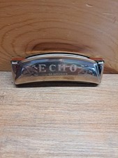 Vtg M. Hohner Grand Prix ECHO Curved Harmonica G Made in Germany