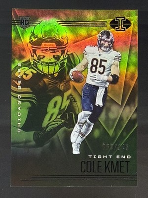 Cole Kmet 85/149 Trophy Collection Jersey Number Match 2020 Panini Illusions