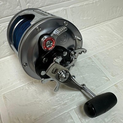 Olympic DOHZUKI-DX No.4 Baitcasting Reel Level-Wind Used Large Side Plates