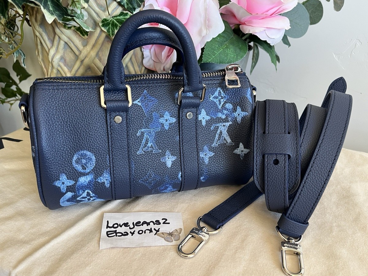 Louis Vuitton Monogram Keepall XS Blue Crossbody | eBay