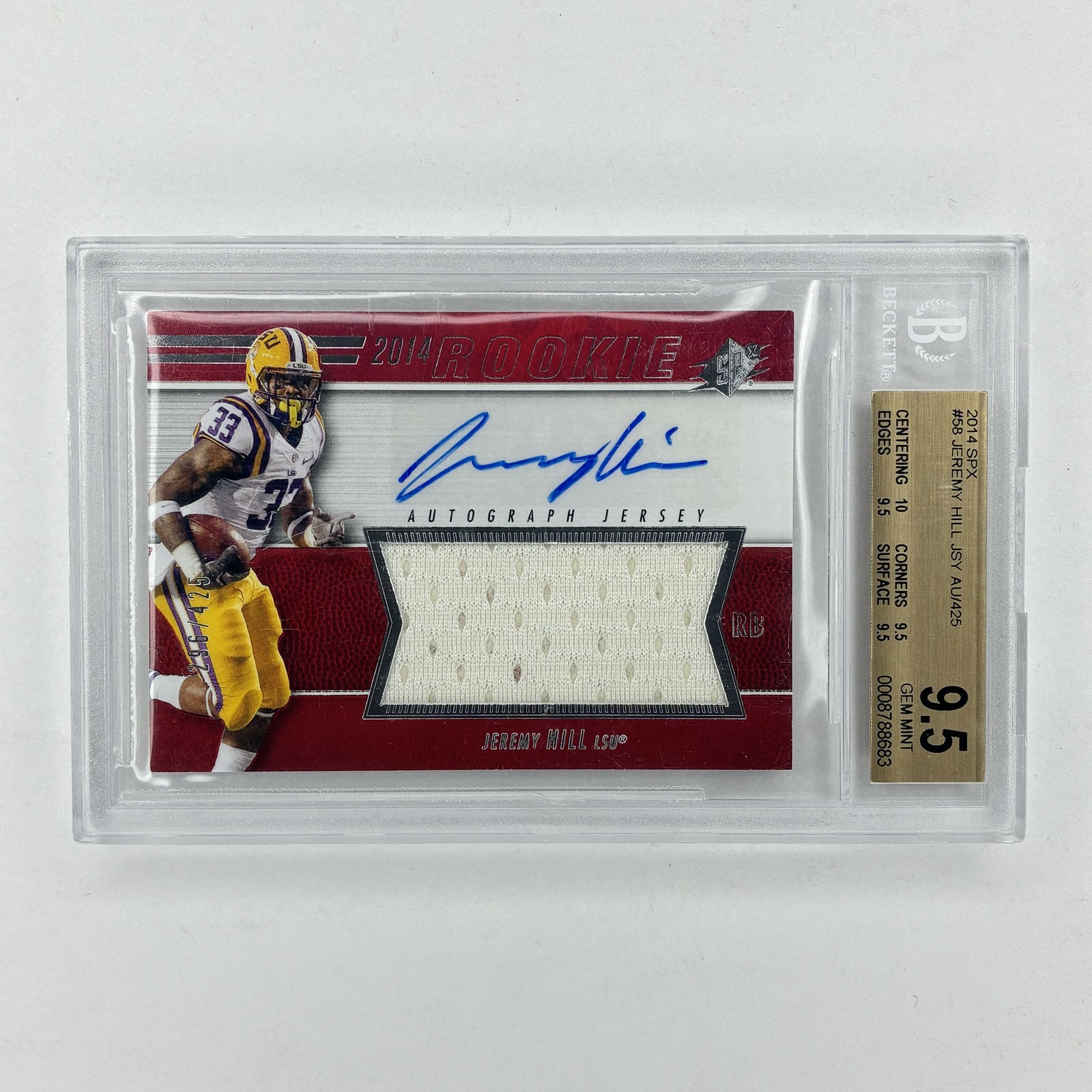 Jeremy Hill SPx 1997 SPx Rookies #97JH Base