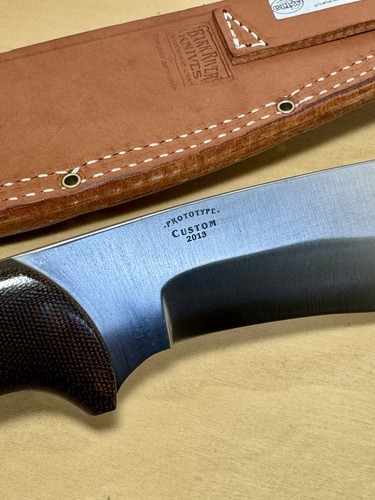 Monster! Bark River Knife Custom 2013 PARANG (Prototyp) Green Canvas Micarta - Bild 3 von 10