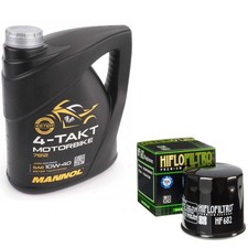 TE450 Quad Oil and Filter Kit Mannol Semi Synthetic 10w40 4L Hyosung TE 450 2011 7.50 per litre