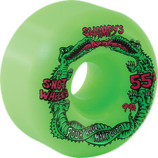 Snot Swampy Four Hour Conical 55mm 99a Neon Green Wheels Set