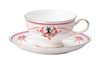 Noritake Majo Kiki's delivery Service Tea Coffee Cup Plate (Pink) MJ97221/H-6...