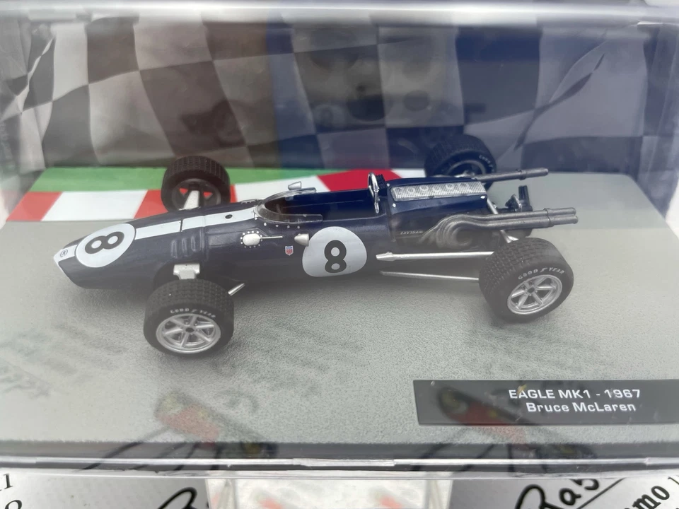 DIE CAST 1/43 " EAGLE MK1 - 1967 BRUCE MCLAREN " FORMULA 1 COLLECTION - Immagine 2 di 2