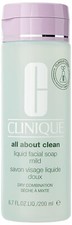 Clinique All About Clean Liquid Facial Soap Mild 6.7oz For Dry Combination Skin