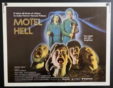 Original 1980 MOTEL HELL Half Sheet Movie Poster 22 x 28 Classic HORROR Flick !