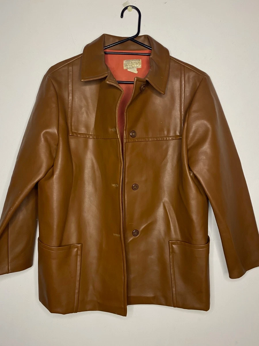 Mens Vinyl Jacket In Vintage Outerwear Coats & Jackets For Men | eBay