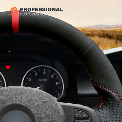 MEWANT DIY Wildleder Echtes Leder Lenkradbezug für BMW E83 X3 2003-2010 X5 E53 - Bild 4 von 8