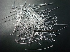 Silver plated ball head pins 100 pcs 1 1/2 inch 5mm FPS044B