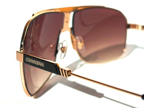 CARRERA Polished Gold & Black UV PROTECTIVE Brown Gradient Sunglass 1043/S 2M2HA - Picture 2 of 19