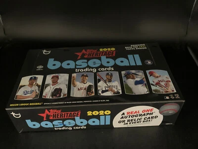 2020 Topps Heritage Baseball Factory Sealed 24 Pack Hobby Box