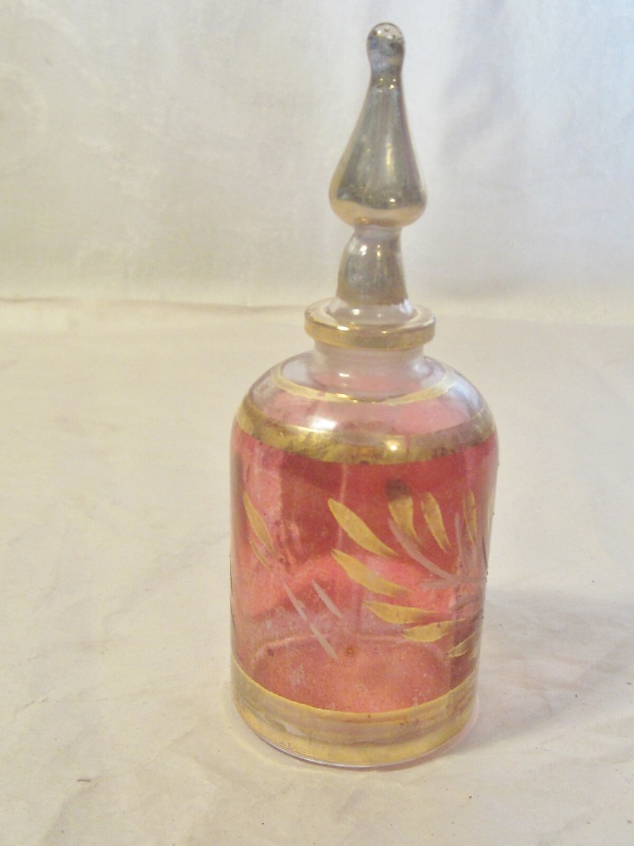 VINTAGE SHAHINAZ- PALACE PERFUME BOTLLE / PYRAMIDS ROUD / CUT