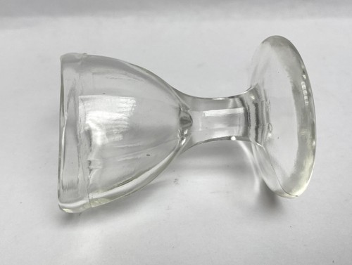 Vintage Clear Glass Eye Wash Cup 8 Paneled Pedestal 2 3/8" tall "20" on Bottom - Picture 11 of 20