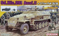 Dragon 1/72 7611 WWII German Sd.Kfz.251 Ausf.C  3.7cm PaK35/36 Combo Set 