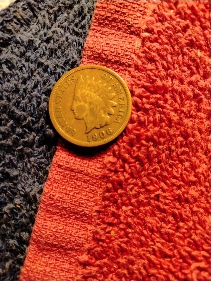 1906 P Indian Head Cent Woody Improper Alloy Mix - Image 4 of 4