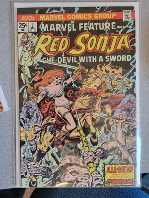 Marvel Feature Presents Red Sonja #2 Frank Thorne Marvel Comics 1976 FN-VF 