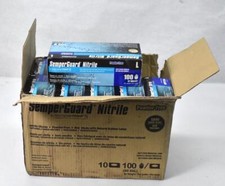 Lot of 10 SemperMed 4 Mil Blue Nitrile Gloves Large Size 100/Pack Powder Free