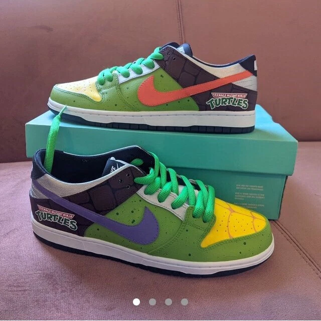 Nike cartoon teenage mutant ninja turtle dunks pro sb clearance shoes