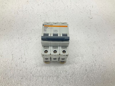 Merlin Gerin 24350 Multi 9 C60N C16 16 Amp 3 Pole 480 V Circuit Breaker (TBI)