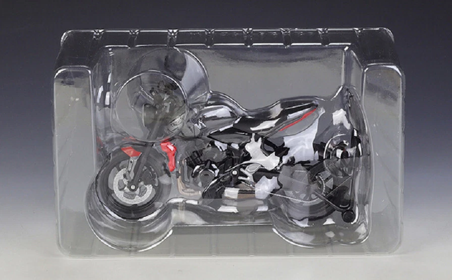 Welly 1:12 2021 Triumph Trident 660 weiß Motorrad Modell OVP - Bild 2 von 3