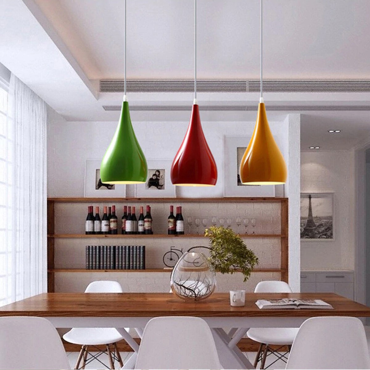 Retro Style Metal Ceiling Hanging Pendant Light Shade Modern
