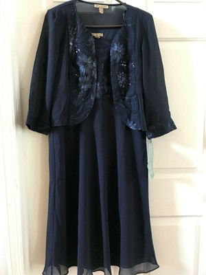 maya brooke embroidered jacket dress