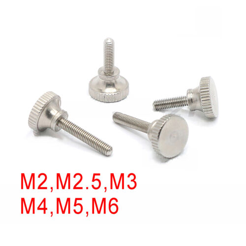 Tornillos de pulgar altos arrugados de acero inoxidable pernos de agarre manual de acero inoxidable M2/2.5/3/4/5/6 - Imagen 3 de 5