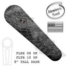 Metal Dash Panel Insert. 08-21 Street Glide & 10-21 Road Glide WIDOW SPIDER WEB