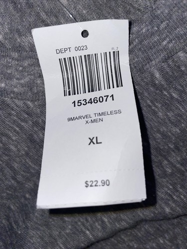 NWT Hot Topic Marvel Comics X-Men Timeless Collection Gray t-shirt Mens Size XL - Picture 5 of 6