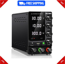 DC Power Supply Variable 30V 10A Adjustable Switching Regulated DC Bench Supply