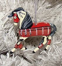 Trail of Painted Ponies PRIDE of the RED NATIONS Ornament 6015094 Overo