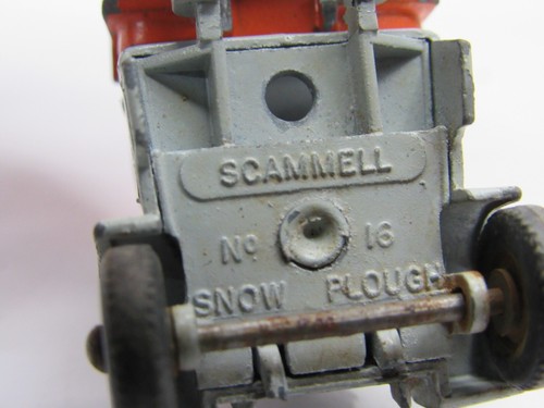 Vintage Lesney Matchbox No. 16 Scammell Snow Plow Gray Die Cast #C5-99 - Picture 10 of 11