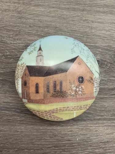LIMOGES Williamsburg Bruton Parish ANNE BELL ROBB KEDRON DESIGN TRINKET BOX