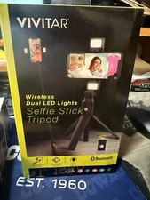 VIVITAR---SELFIE STICK TRIPOD--WIRELESS--DUAL LED LIGHTS