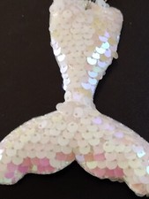 Large Luminous Sequin Mermaid Tail Keychain