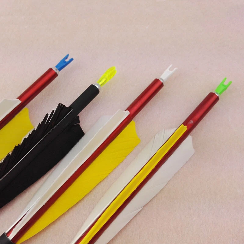 50pcs Arrow Aluminum Nock Pin Needles Plastic Tails Archery Arrow Shaft DIY - Image 3 of 4