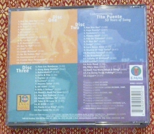 Tito Puente 50 Years of Swing 3x CD Box Set RMM 1997 Latin Jazz Salsa - Picture 5 of 9