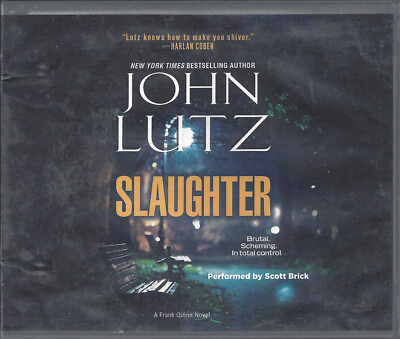 Audiobook CD SLAUGHTER John Lutz a Frank Quinn Series (2016 Unabridged