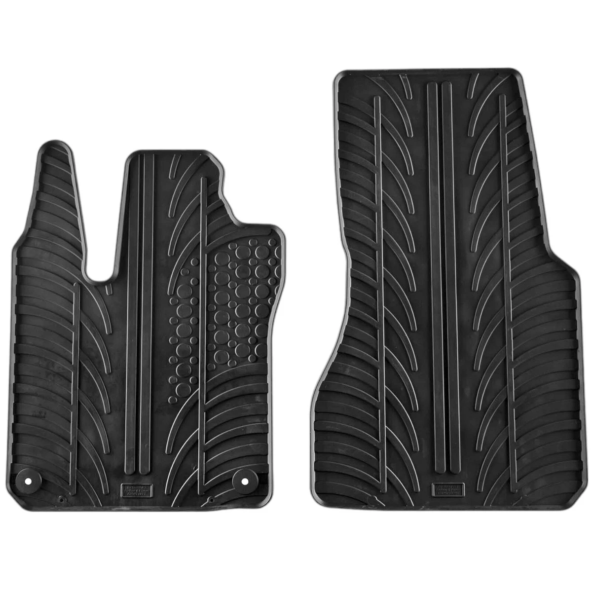 AZUGA Auto-Fußmatten Gumm-Fußmatten Passend Für Smart ForTwo  453  Ab 11 2014 Fur Smart Fortwo 2 Turer