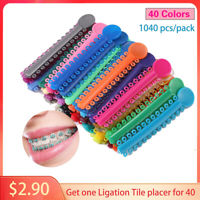Ortho Dental Ligature Rubber Ties Bands Braces Orthodontic Elastic Bands RA