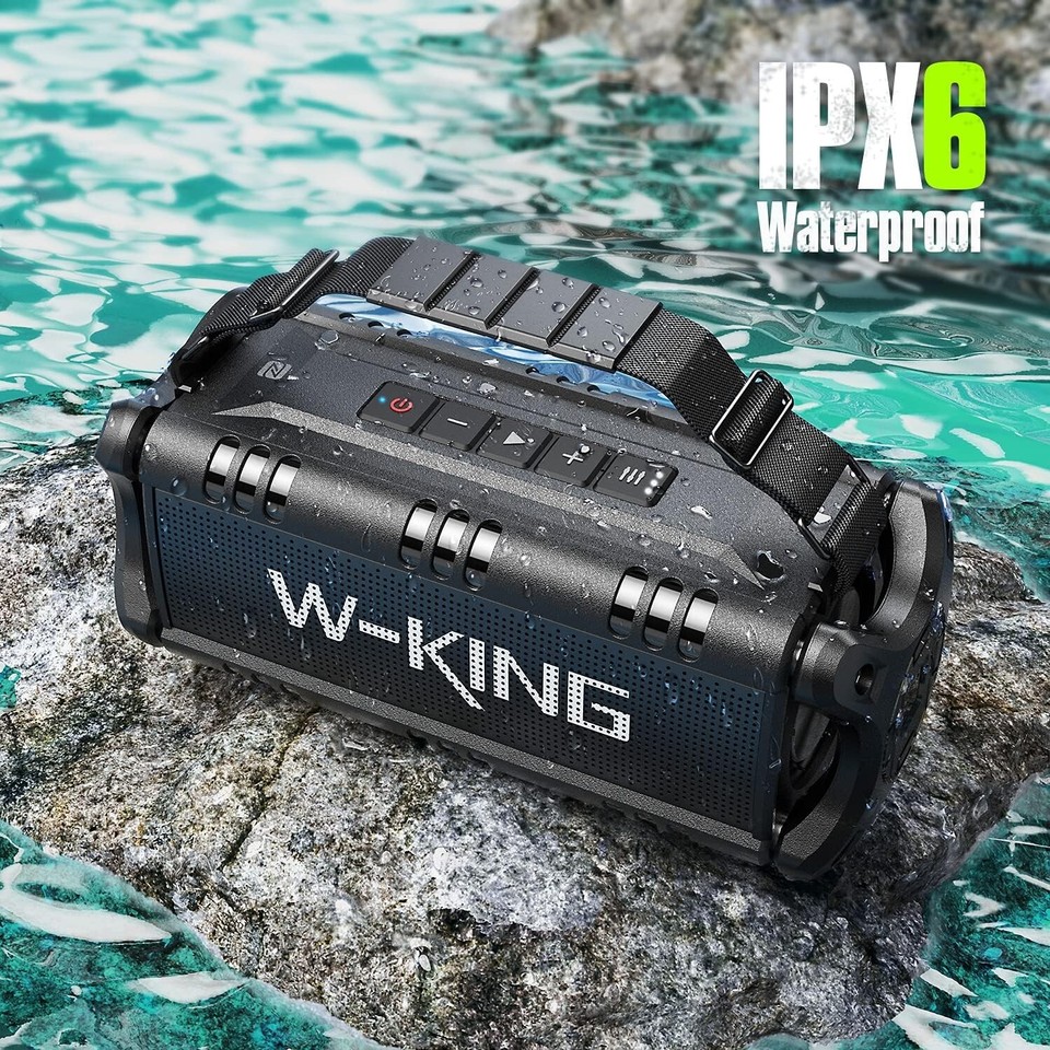 Produktbild von W-KING Bluetooth Lautsprecher Groß 90W Peak, Musikbox Bluetooth, 50W