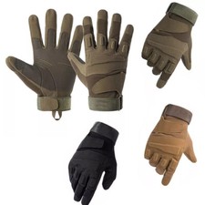 Men Tactical Motorcycle Full Finger Gloves Outdoor Cycling Riding Driving Gloves