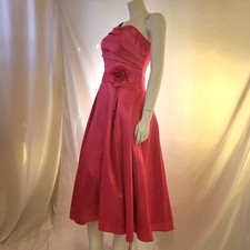 Hot Pink Vintage Look Prom Dress