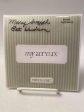 Close to my Heart My Acrylix Fall Leaves B1049 Acorns Maple Oak Elm Tree Birch